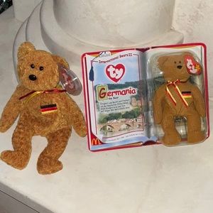 Ty Germania Original Beanie Baby & Germania Original Teeny Beanie
